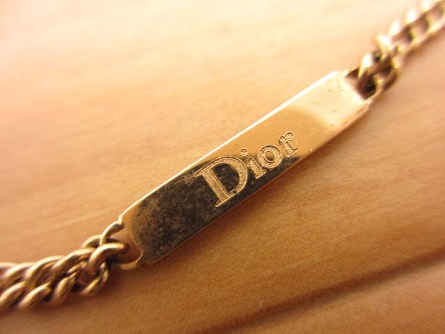 [Y]Dior Christian Dior GP metal Gold plate браслет 