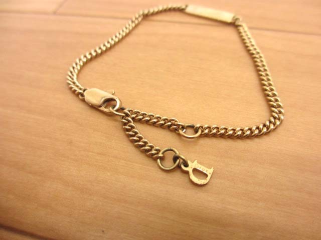 [Y]Dior Christian Dior GP metal Gold plate браслет 