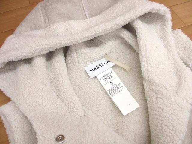 美品 MARELLA マレーラ 23AW エコ ムートン ジレ M マックスマーラ_画像4