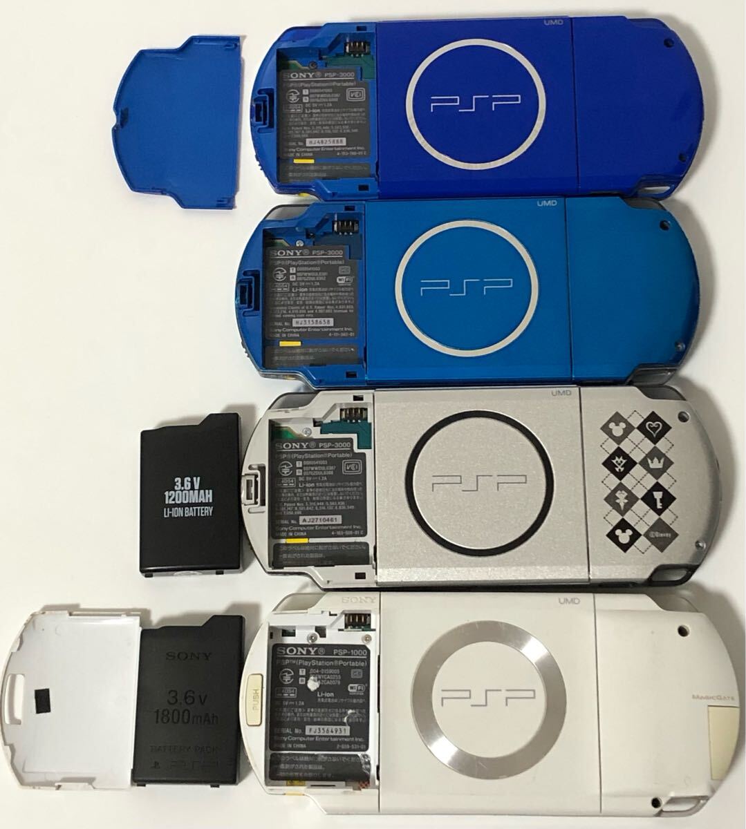 52 SONY PSP4台セット まとめ PSP-1000×1台/PSP-3000×3台 動作 52 SONY PSP4台セット まとめ PSP-1000×1台/PSP-3000×3台 動作