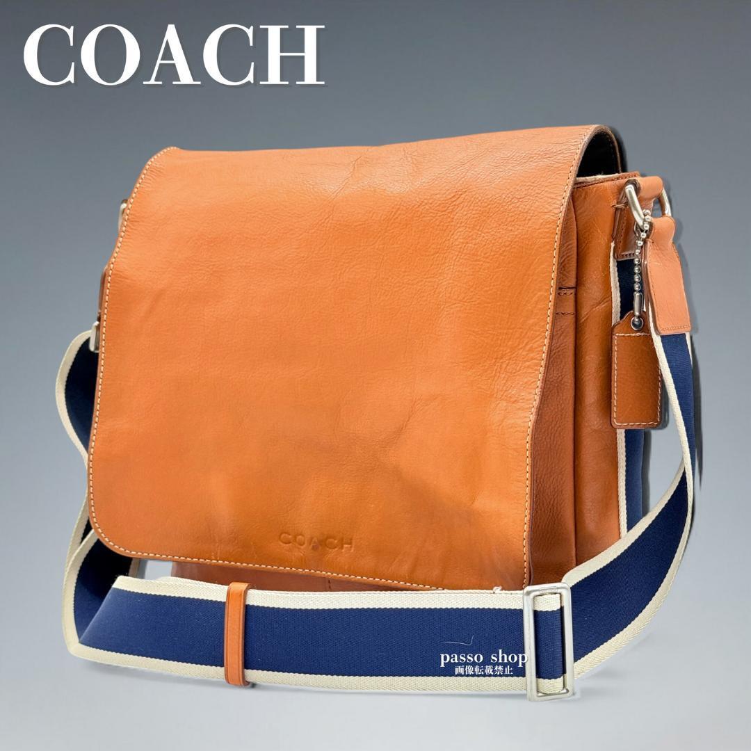 COACH コーチ レザー クロスボディ ショルダーバッグ ブラウン COACH コーチ レザー クロスボディ ショルダーバッグ ブラウン