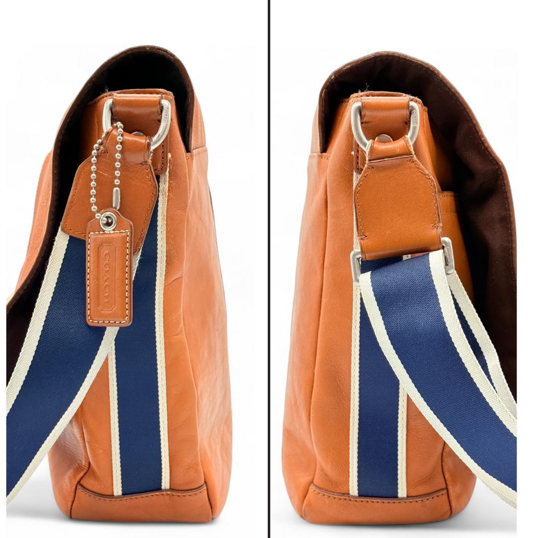 COACH コーチ レザー クロスボディ ショルダーバッグ ブラウン COACH コーチ レザー クロスボディ ショルダーバッグ ブラウン