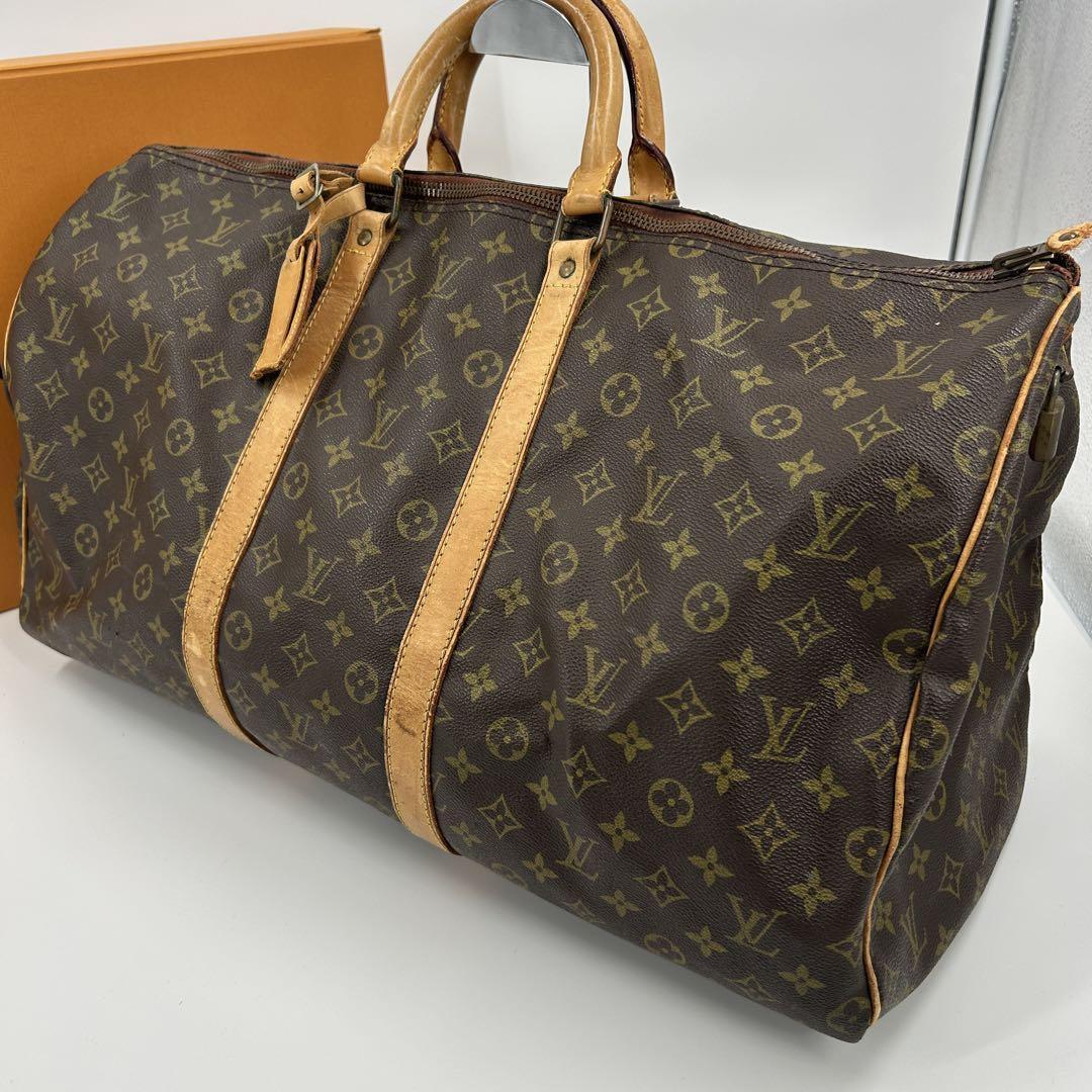 鑑定済・美品】 LOUIS VUITTON ルイヴィトン キーポル 55 鑑定済・美品】 LOUIS VUITTON ルイヴィトン キーポル 55