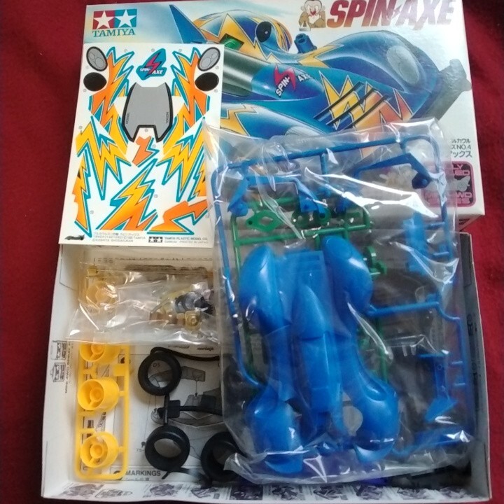 タミヤ ミニ四駆 未組立 No.4 1/32 絶版品 スピンアックス