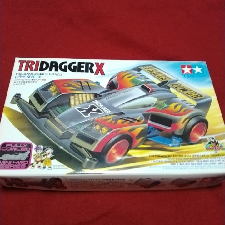 タミヤ TAMIYA ミニ四駆 No.3 未組立品 トライダガーX 当時物 タミヤ TAMIYA ミニ四駆 No.3 未組立品 トライダガーX 当時物