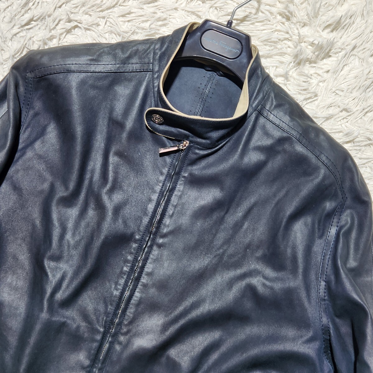 希少 XXL相当 dunhill ダンヒル ライダースジャケット レザー 希少 XXL相当 dunhill ダンヒル ライダースジャケット レザー