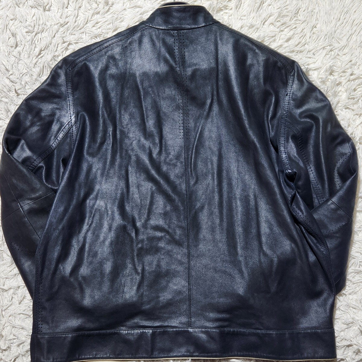 希少 XXL相当 dunhill ダンヒル ライダースジャケット レザー 希少 XXL相当 dunhill ダンヒル ライダースジャケット レザー