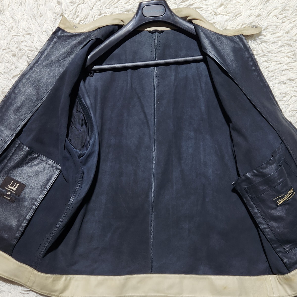 希少 XXL相当 dunhill ダンヒル ライダースジャケット レザー 希少 XXL相当 dunhill ダンヒル ライダースジャケット レザー