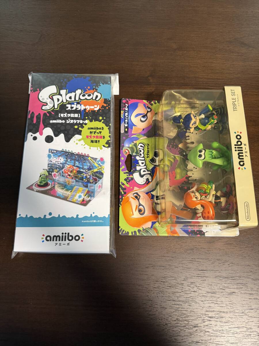 amiibo スプラトゥーン トリプルセット モズク農園ジオラマ amiibo スプラトゥーン トリプルセット モズク農園ジオラマ