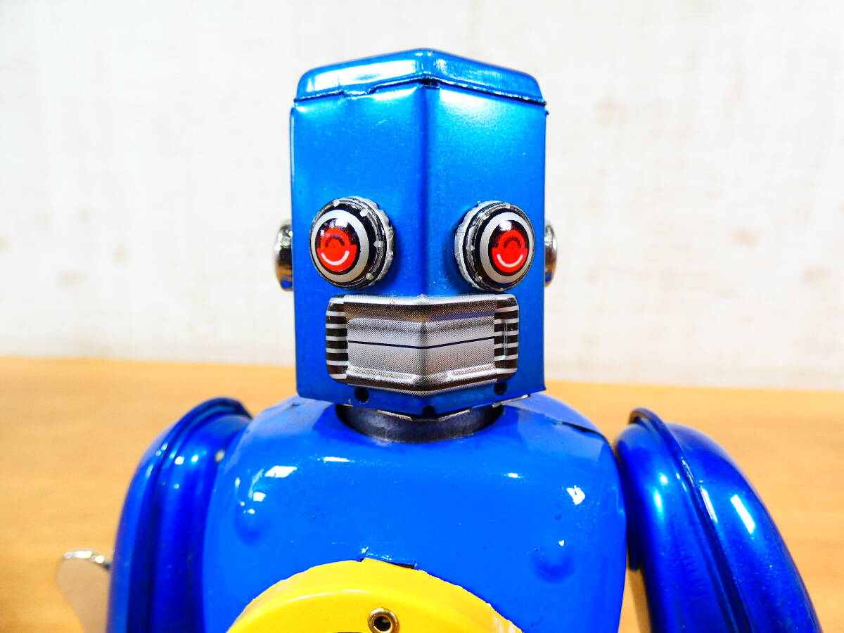 S)◎ブリキ屋 メタルハウス ゼンマイ式ブリキ玩具 六角ロボット S)◎ブリキ屋 メタルハウス ゼンマイ式ブリキ玩具 六角ロボット