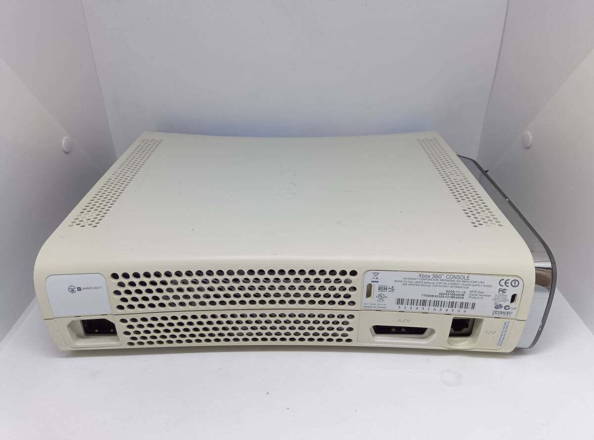 [動作確認済] XBOX360 初期型 ウォーターパズル フェイスプレート 本体 20GBハードディスク　【H0530】_画像4