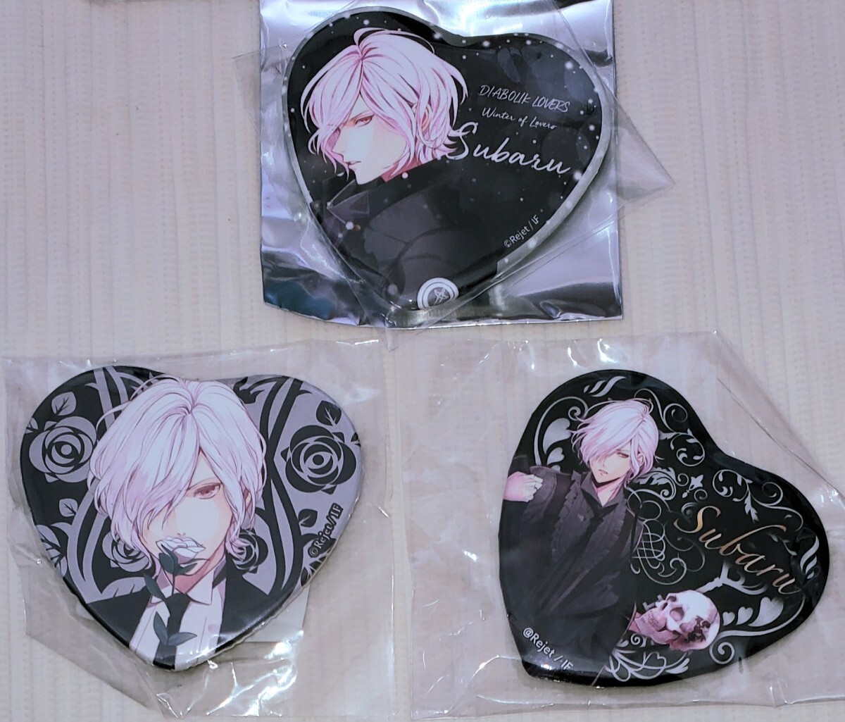 DIABOLIK LOVERS 逆巻スバル ディアラバ ハート 缶バッジ 5種類 DIABOLIK LOVERS 逆巻スバル ディアラバ ハート 缶バッジ 5種類