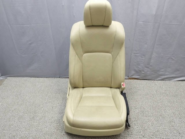 H25年 クラウン GRS211 運転席シート ドライバーズシート エアバック欠品 ベージュ レザー トリムＮo.LA00 210系[ZNo:07000926]