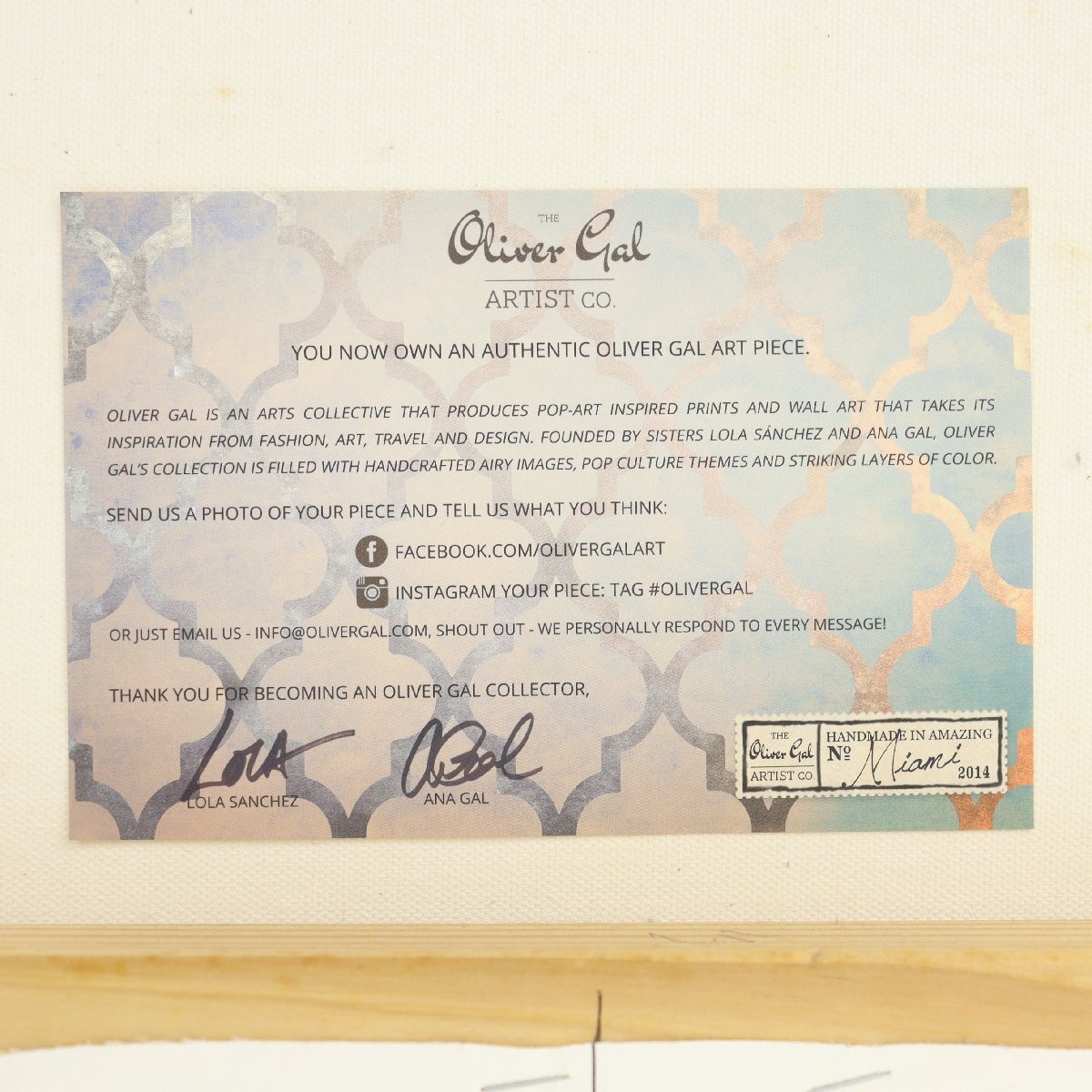 オリバー ガル ラッキークローバー Oliver Gal Lucky clover オリバー ガル ラッキークローバー Oliver Gal Lucky clover