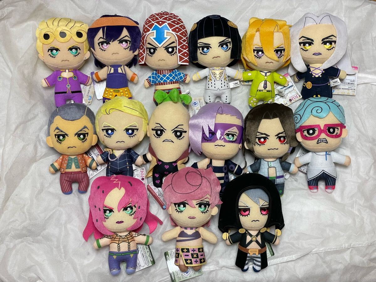 セガ限定 ジョジョ 第5部 黄金の風 ともぬい 15点セット ジョジョの奇妙な冒険 第五部 黄金の風 ともぬい 全種類セット