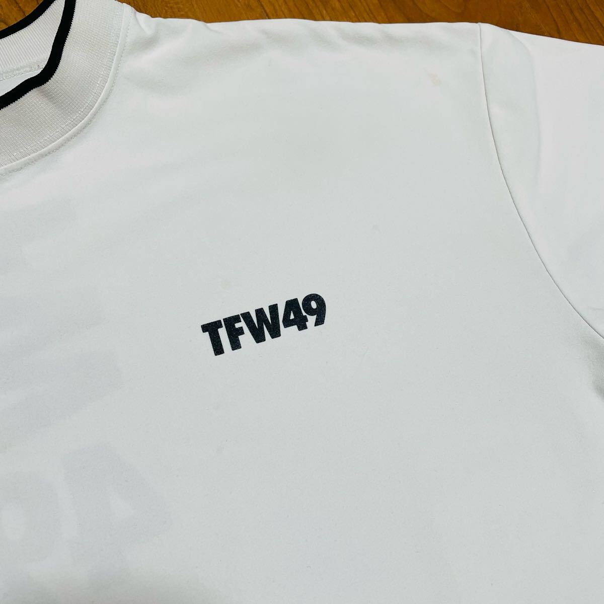 TFW49 モックネック Tシャツ ホワイト junhashimoto XL ゴルフ