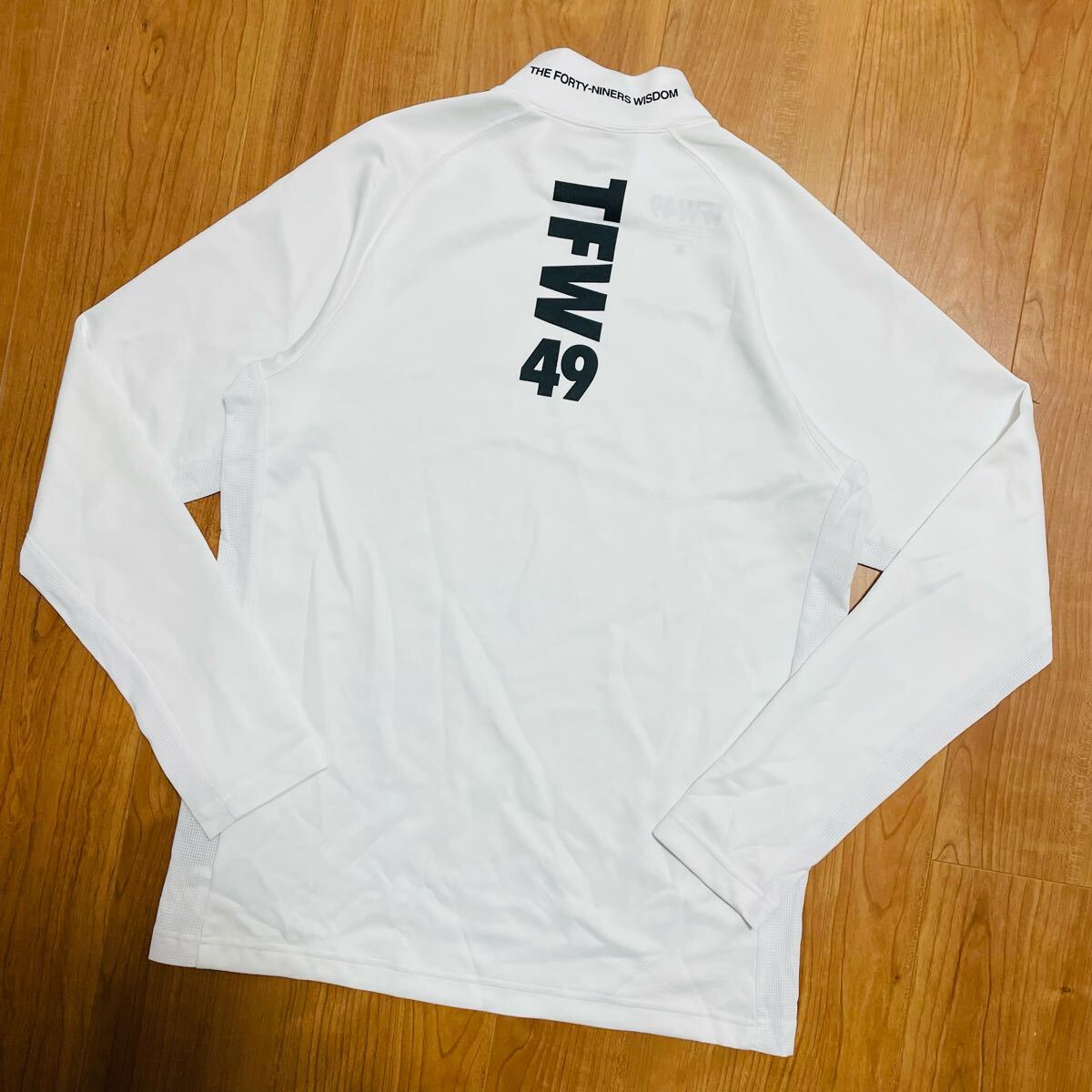TFW49 ハーフモックネック ロングT ホワイト XL ゴルフ tfw49 モックネック Tシャツ ホワイト L 長袖 ゴルフ