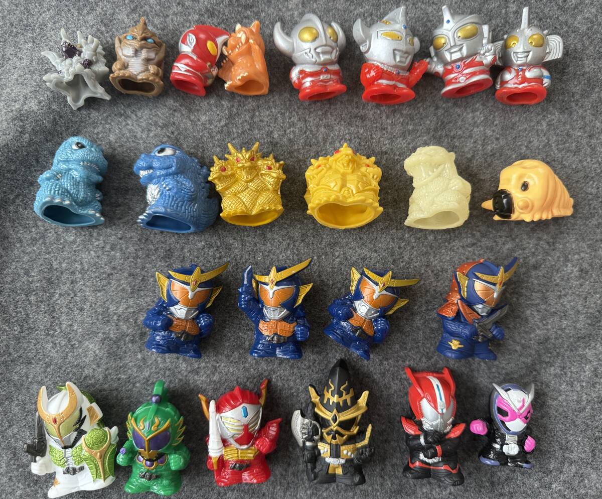 蓄光 ゴジラ ウルトラマン 仮面ライダー 指人形 検）総進撃 超