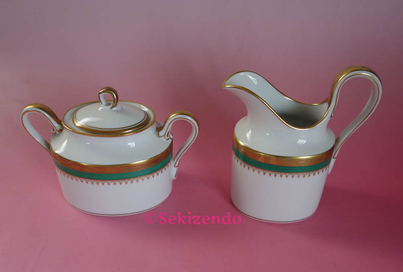 リチャードジノリ パレルモ　グリーン　シュガーポット＆クリーマー Richard Ginori 