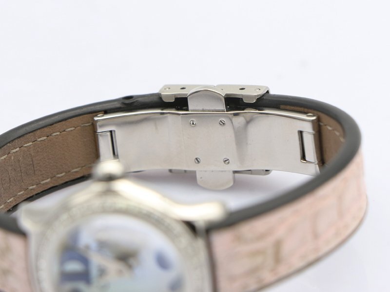 【 コルム CORUM 】 腕時計 バブル 101.151.47 ドーム型ガラス ダイヤベゼル SS/革 クォーツ レディース □新著 70019-3