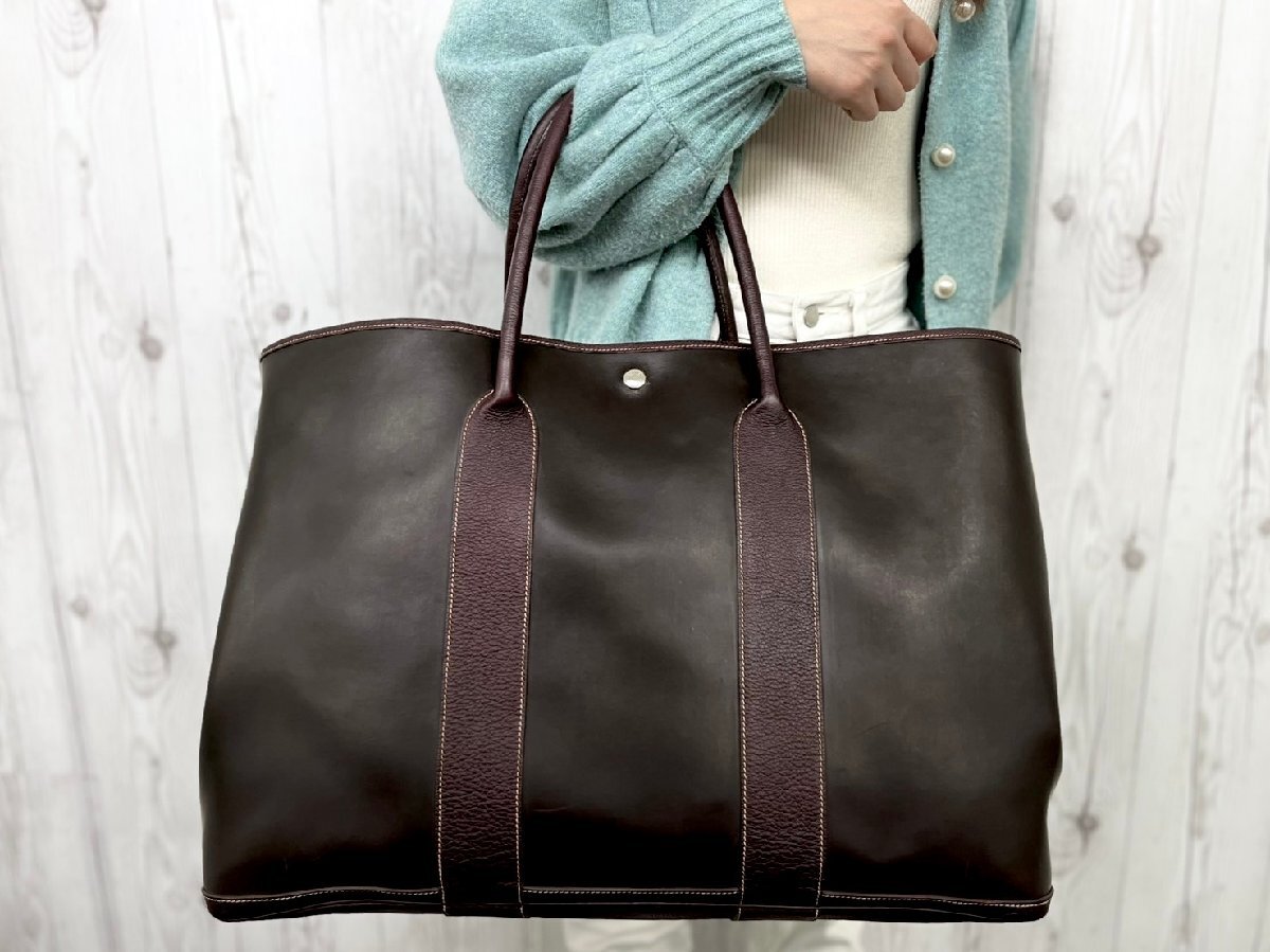 極美品 HERMES エルメス アマゾニア ガーデンパーティ GM トート 極美品 HERMES エルメス アマゾニア ガーデンパーティ GM トート