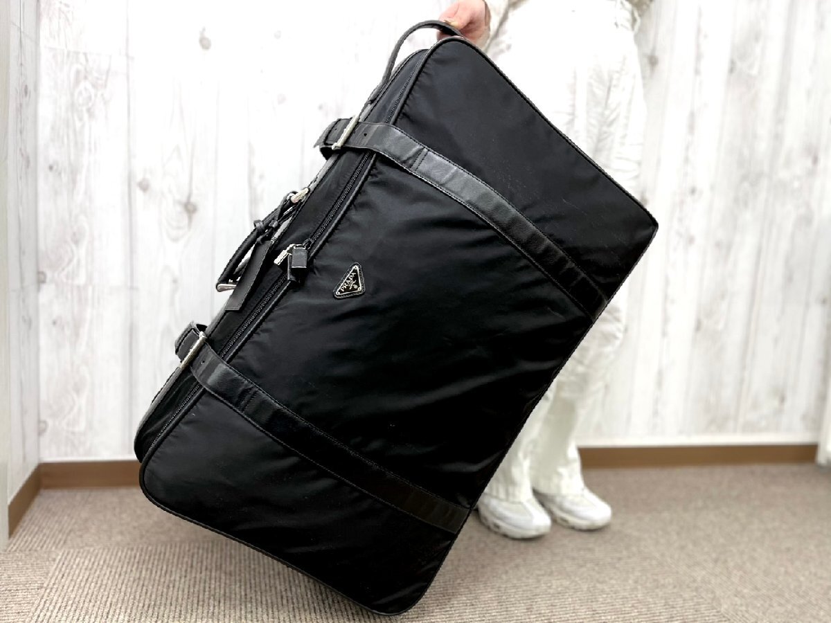 極美品 PRADA プラダ テスート ボストンバッグ キャリーバッグ 極美品 PRADA プラダ テスート ボストンバッグ キャリーバッグ