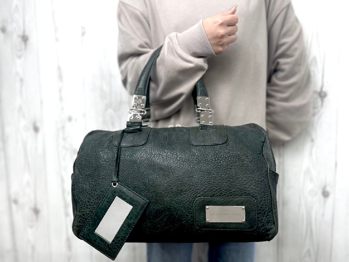 極美品 BALENCIAGA バレンシアガ ボストンバッグ ハンドバッグ 極美品 BALENCIAGA バレンシアガ ボストンバッグ ハンドバッグ