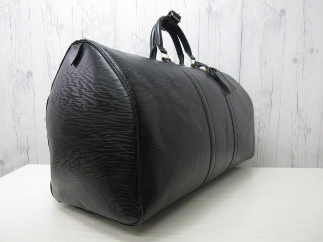 極美品 LOUIS VUITTON ルイヴィトン エピ キーポル55 ノワール 極美品 LOUIS VUITTON ルイヴィトン エピ キーポル55 ノワール