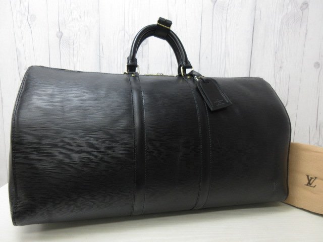 極美品 LOUIS VUITTON ルイヴィトン エピ キーポル55 ノワール 極美品 LOUIS VUITTON ルイヴィトン エピ キーポル55 ノワール