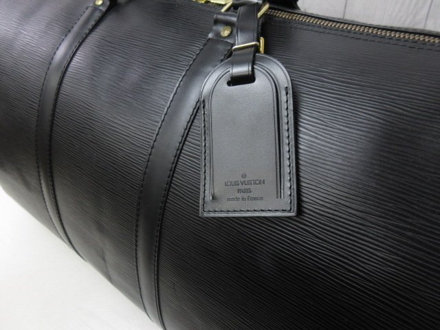 極美品 LOUIS VUITTON ルイヴィトン エピ キーポル55 ノワール 極美品 LOUIS VUITTON ルイヴィトン エピ キーポル55 ノワール