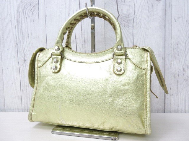 極美品 BALENCIAGA バレンシアガ ミニ シティ ハンドバッグ 極美品 BALENCIAGA バレンシアガ ミニ シティ ハンドバッグ