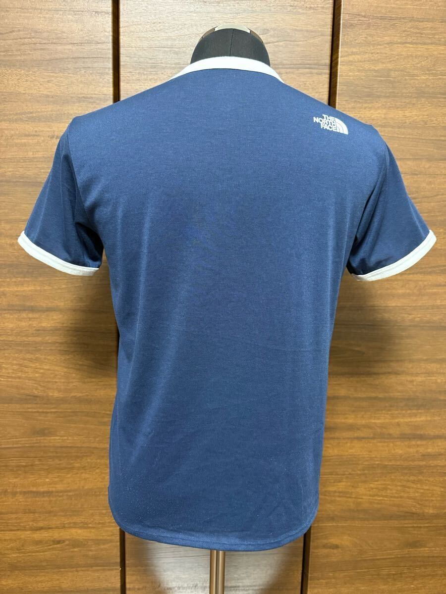 THE NORTH FACE（ザ?ノースフェイス）S/S リンガーティー NT31563 ネイビー メンズM 人気デザイン！GOLDWIN正規(guī)品