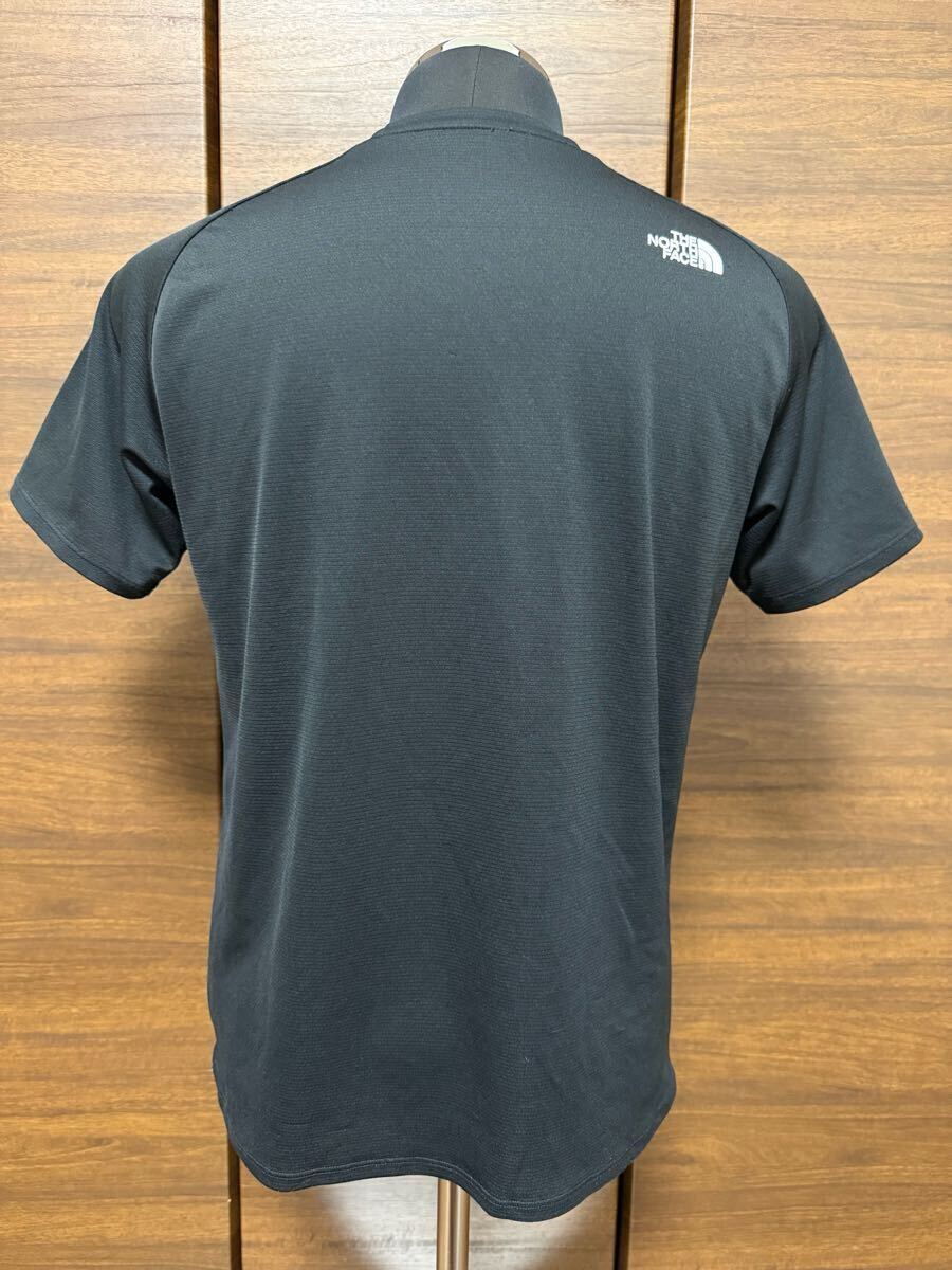 THE NORTH FACE（ザ?ノースフェイス）S/S Drop Logo Crew（ドロップロゴクルー）NT12282 ブラック M トレラン 軽量速干 GOLDWIN正規(guī)品