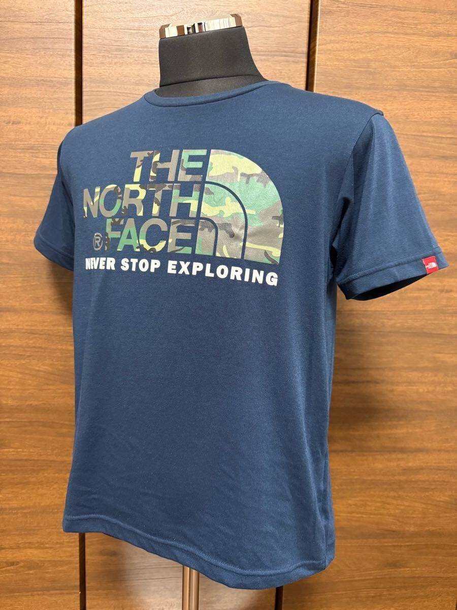 THE NORTH FACE（ザ?ノースフェイス）S/S CAMOUFLAGE LOGO TEE（カモフラージュロゴティー）NT31622 ネイビー M 人気モデル！GOLDWIN