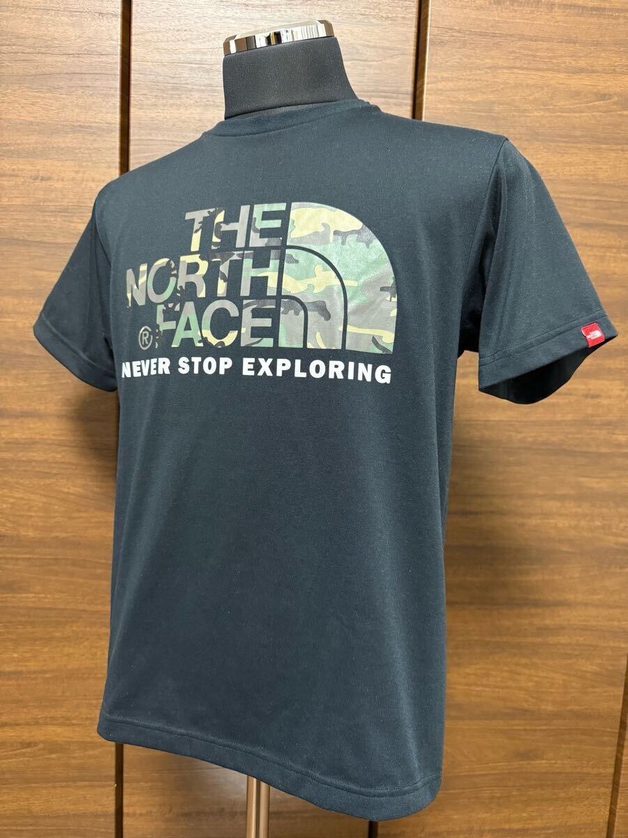 THE NORTH FACE（ザ?ノースフェイス）S/S Camouflage Logo Tee（カモフラージュロゴティー）NT31932 ブラック M 人気モデル！GOLDWIN