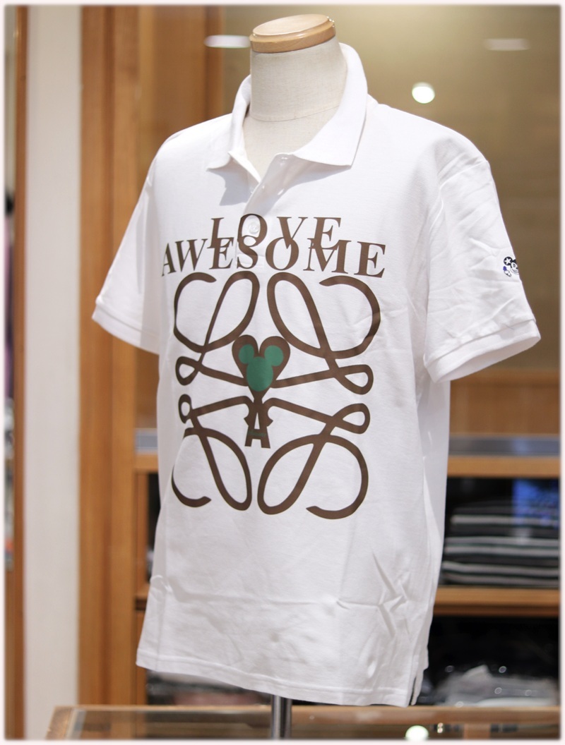 ?オーサム－SALE? AWESOME 半袖ポロシャツ S size ホワイト　061-2512274