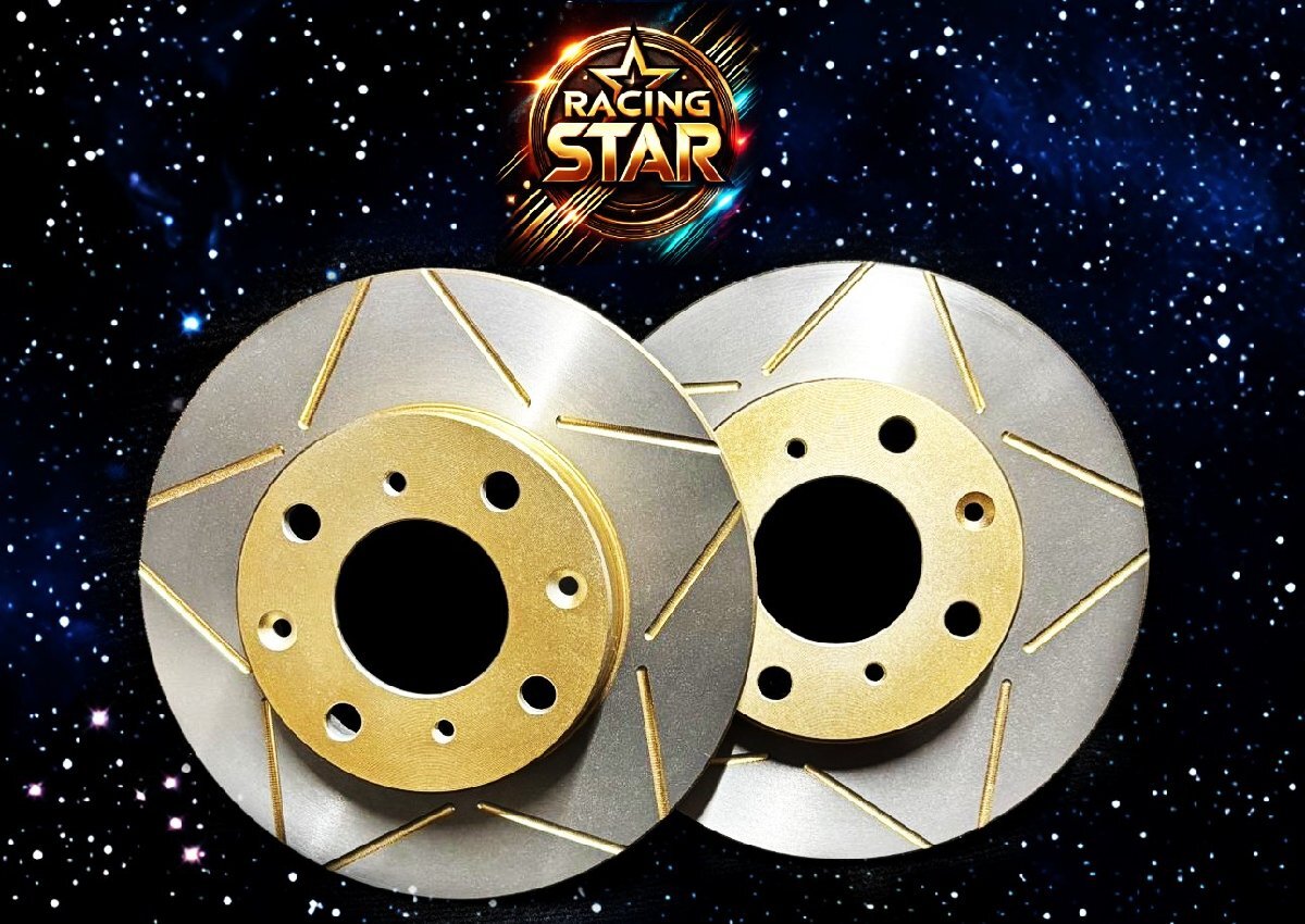 レーシングスター S6 4BAQJF/4BANKF 4.2 V8 クワトロ 2000～ リア スリット ブレーキ ローター