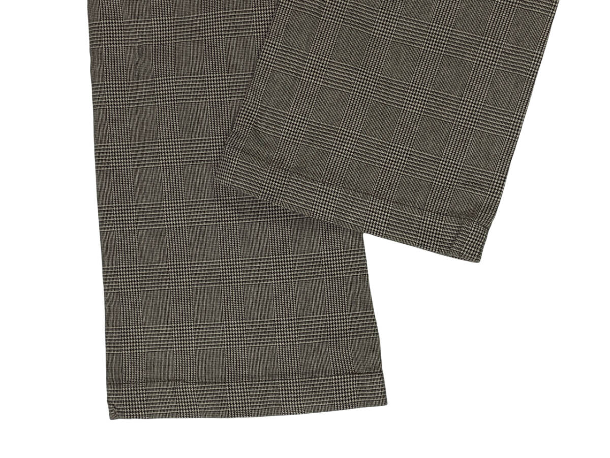 EDWIN エドウィン K5531 siz.S (約78cm W31相當(dāng)) 503 KHAKI グレンチェック ブーツカット フラップポケット コットンパンツ メンズ