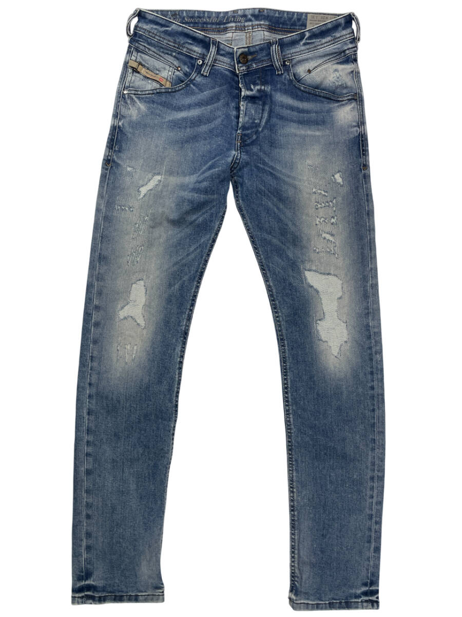 DIESEL ディーゼル BELTHER W28 (約78cm W31相當) ダメージ加工 リペア加工 イタリア制 デニム パンツ メンズ ジーンズ 