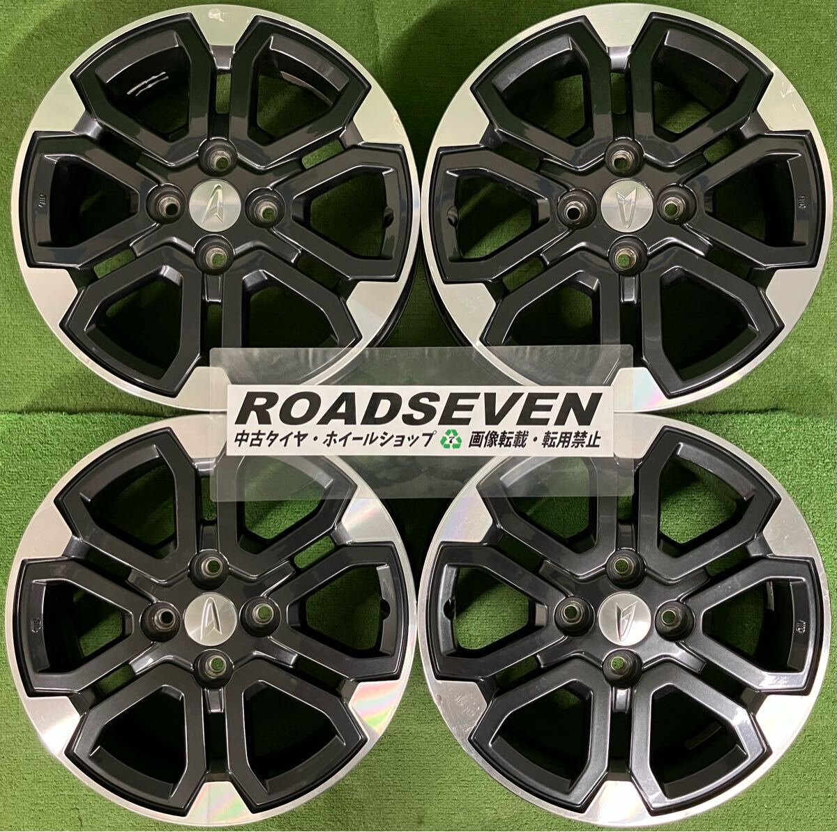 ★ダイハツ キャスト LA250S LA260S 純正 15インチ★15×4.5J +45 4H PCD100 ハブ径 約54mm 4本セット 中古アルミホイール★送料無料_画像1