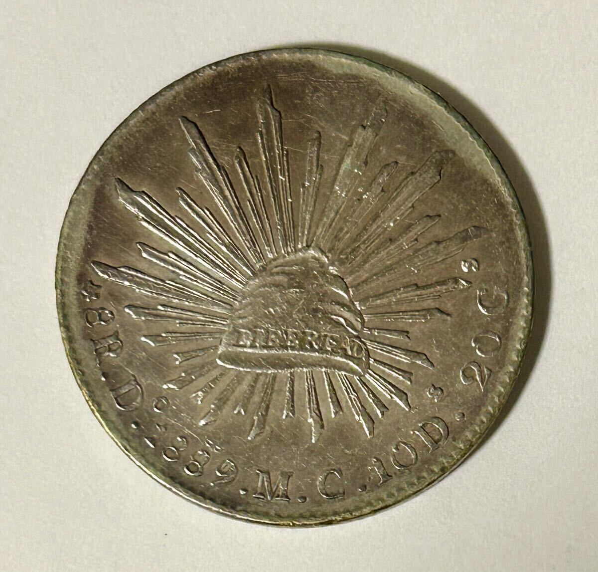メキシコ 8レアル銀貨 3枚セット 1889年DoMC 1890年Zs FZ 1896年 メキシコ 8レアル銀貨 3枚セット 1889年DoMC 1890年Zs FZ 1896年