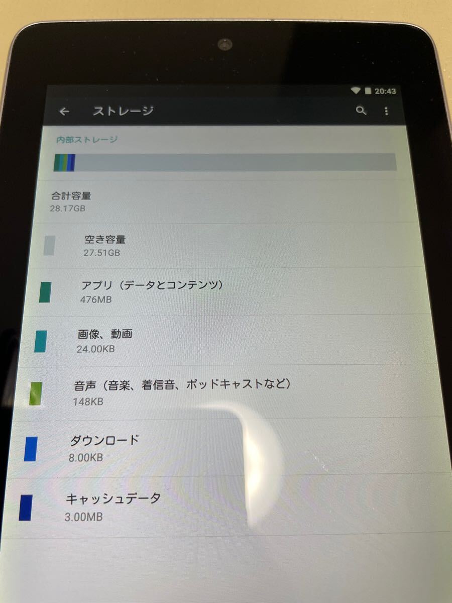 nexus7 WiFi モデル32gb 現(xiàn)狀品　Y1206