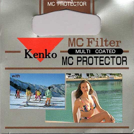 ケンコー（Kenko）レンズ保護(hù)フィルター MC プロテクター（可視光に影響を與えない）58mm つや消し黒 ガラス制 日本制 迅速発送 美品