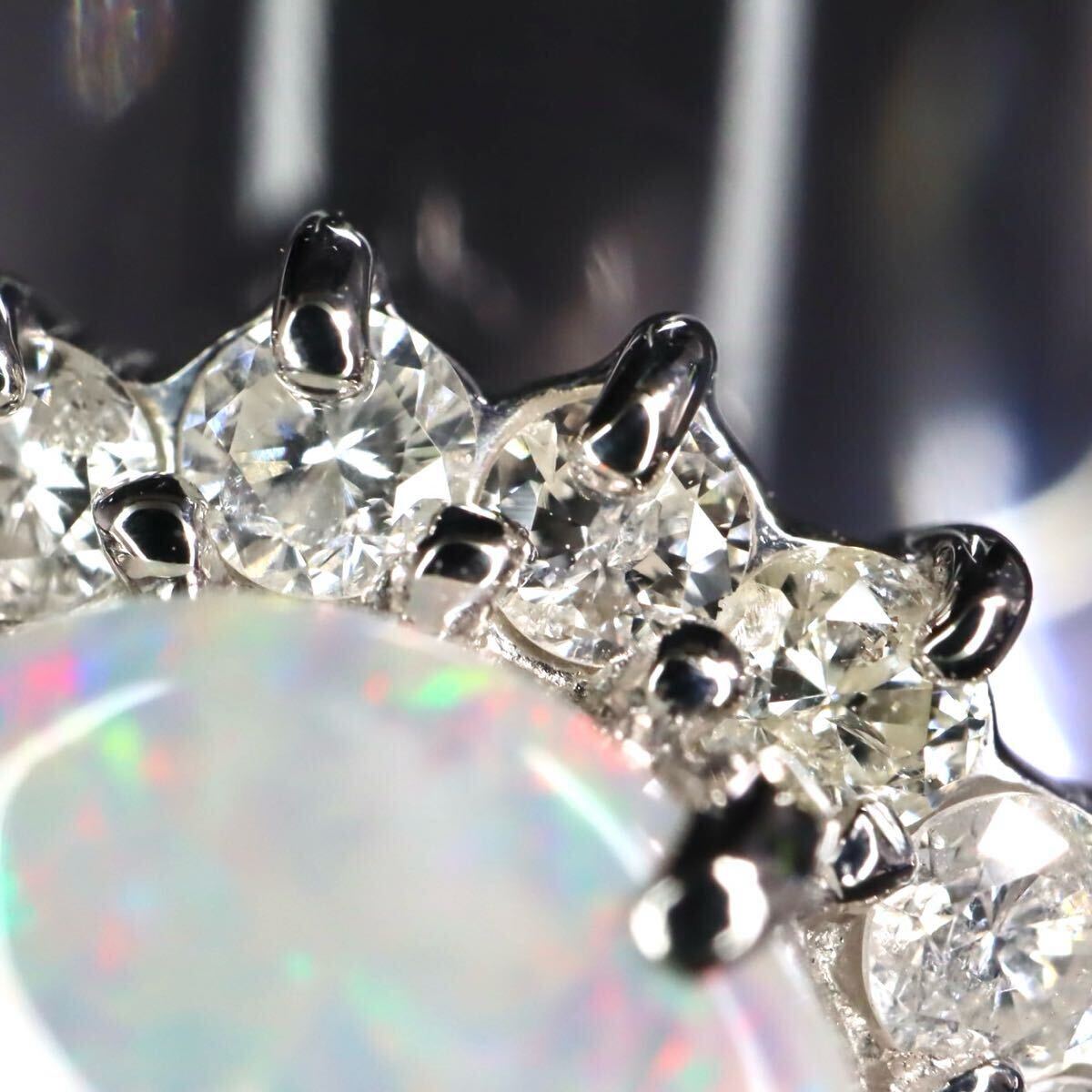 Pt900!! 1.46ct!! ソ付き!!☆天然オパール/天然ダイヤモンド Pt900!! 1.46ct!! ソ付き!!☆天然オパール/天然ダイヤモンド