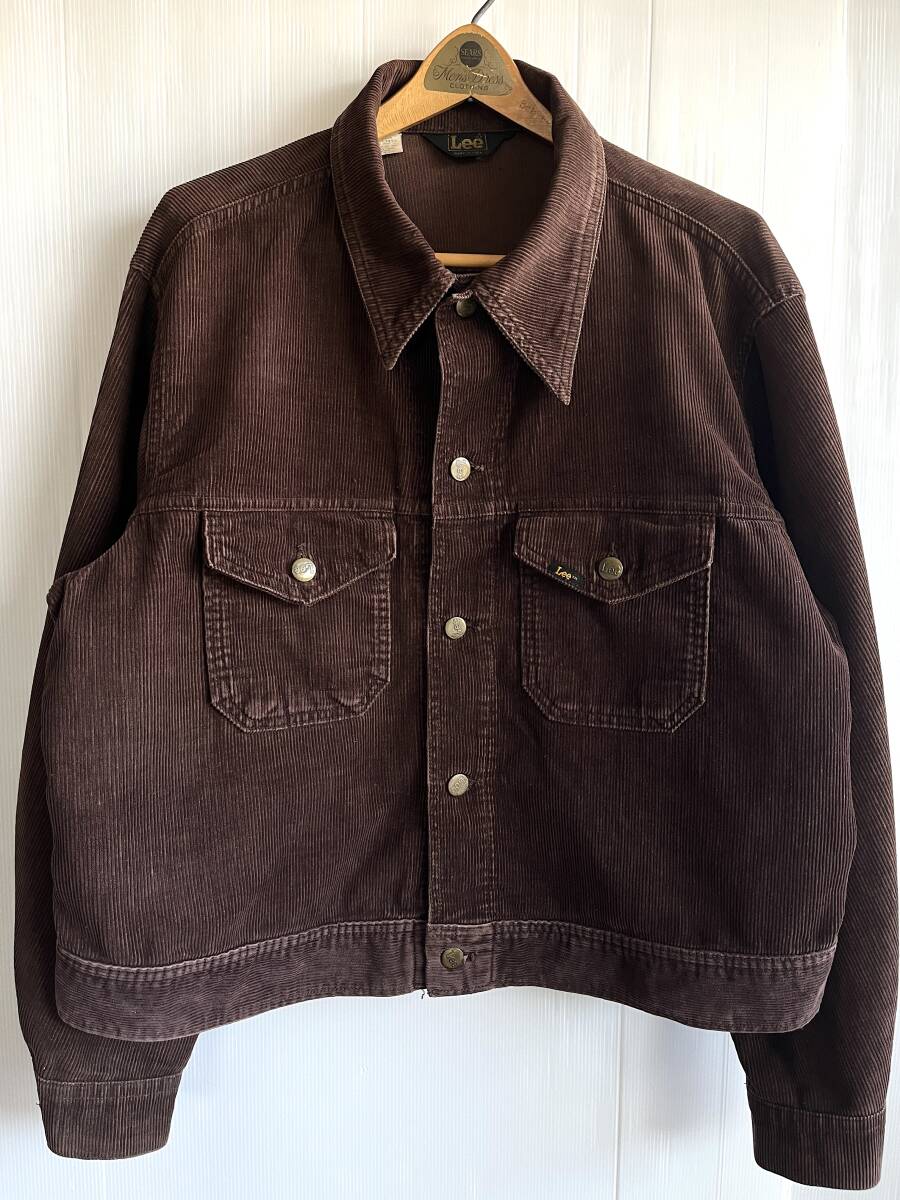 70s USA製 Lee コーデュロイジャケット ブラウン アメリカ古着 70s USA製 Lee コーデュロイジャケット ブラウン アメリカ古着