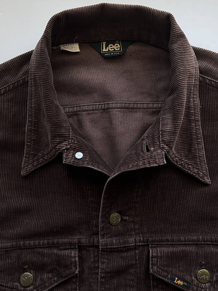 70s USA製 Lee コーデュロイジャケット ブラウン アメリカ古着 70s USA製 Lee コーデュロイジャケット ブラウン アメリカ古着