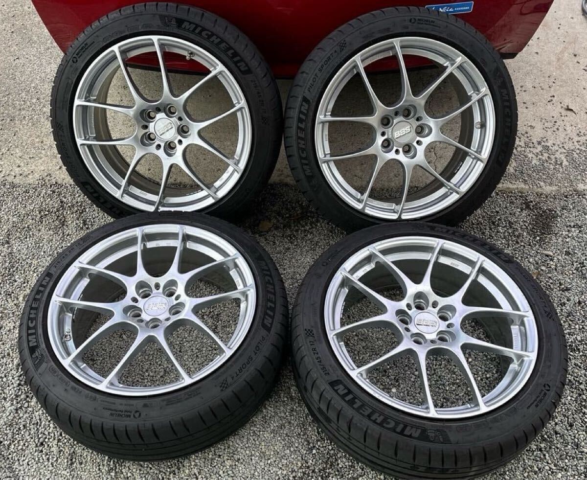良品!BBS RF504 17インチ7.5J+48 ミシュランパイロットスポーツ 良品!BBS RF504 17インチ7.5J+48 ミシュランパイロットスポーツ