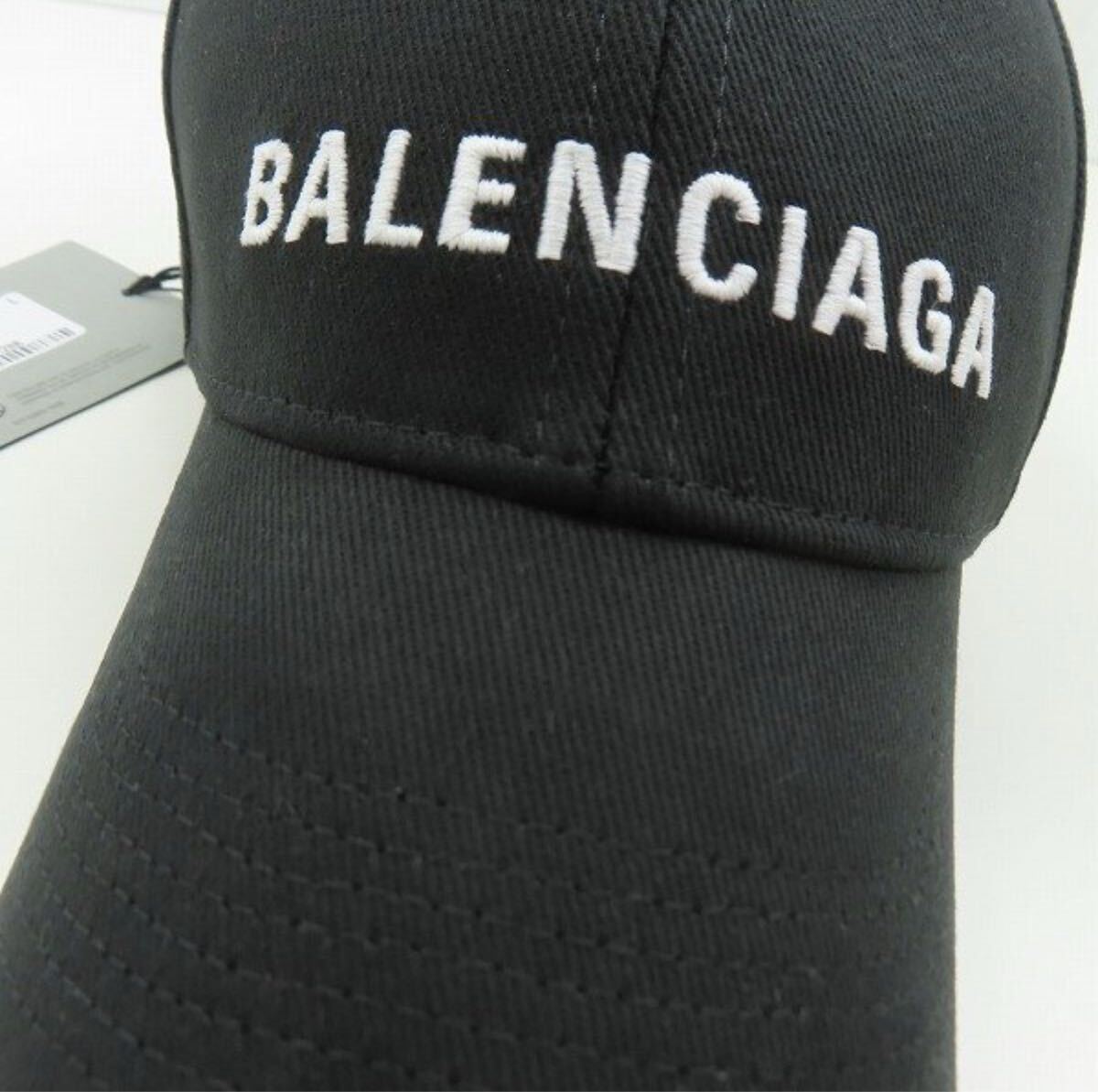 BALENCIAGA キャップ バレンシアガ ブラック L 410B2 JPタグ BALENCIAGA キャップ バレンシアガ ブラック L 410B2 JPタグ