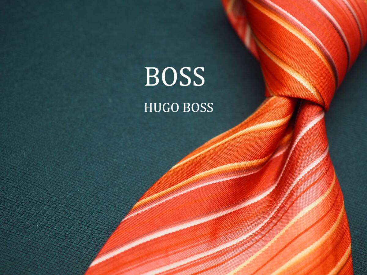 【HUGO BOSS ヒューゴ ボス】 D2830 SILK ブランド ネクタイ 古着 良品_画像1