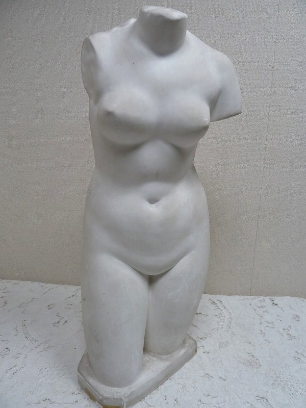☆BM)デッサン像/裸婦 胴像 石膏像 高さ74㎝/5.8kg ヌード ☆BM)デッサン像/裸婦 胴像 石膏像 高さ74㎝/5.8kg ヌード